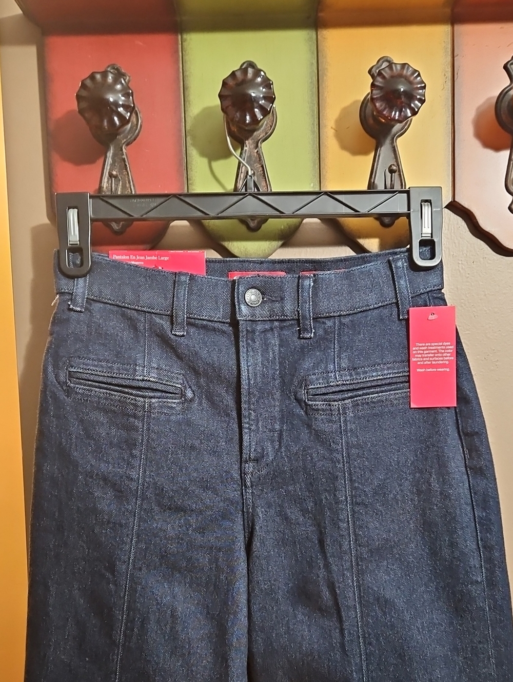 Spanx Wide-Leg High-Rise Trouser Denim Jeans-NWT - Picture 5 of 14